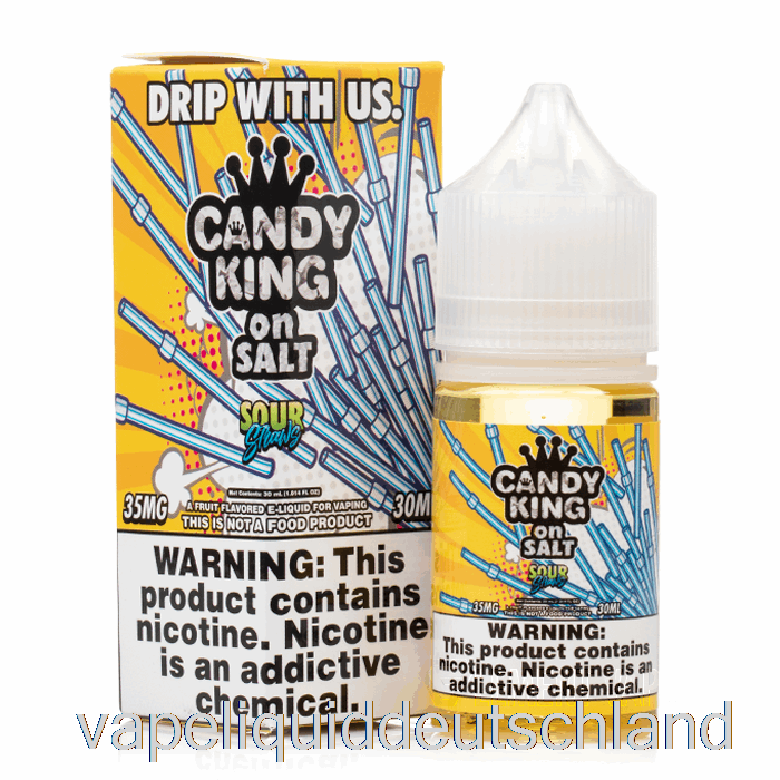 Saure Strohhalme – Candy King Auf Salz – 30 Ml 35 Mg Vape-Flüssigkeit